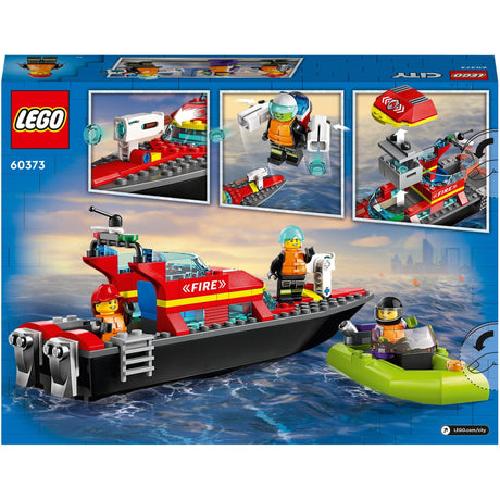Giocattolo antincendio per scialuppa di salvataggio Lego City per bambini - 60373