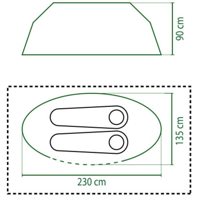 Tenda Coleman Galiano 2 (blu grigio chiaro)