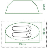 Tenda Coleman Galiano 2 (blu grigio chiaro)