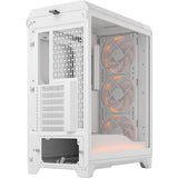 Design frattale custodia meshify 3 ambient pro rgb midi tower (bianco | 2x usb-a | 1x usb-c | rgb | vetro temperato)