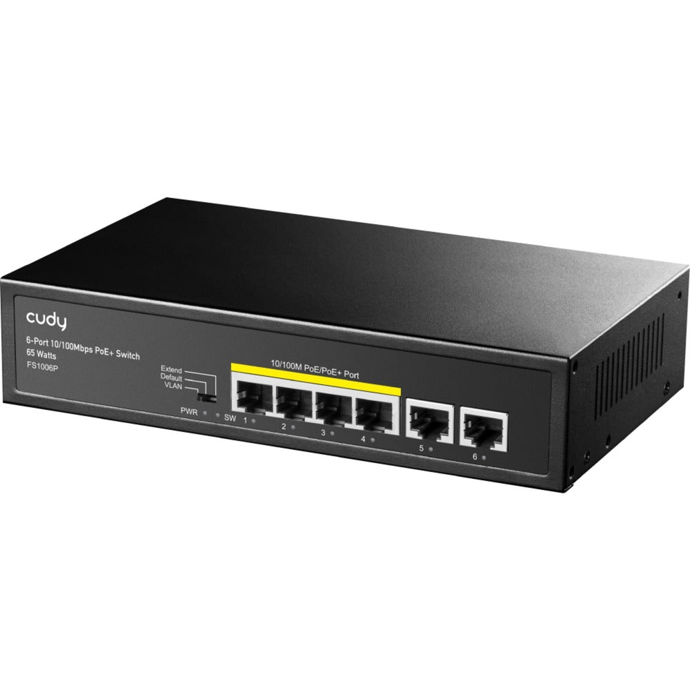 Switch Cudy 6 porte 10 100m poe+ (nero)