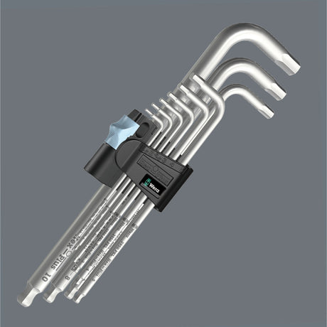 Set chiavi esagonali Wera 3950 9 hex-plus inox 1 (acciaio inox, 9 pezzi, da 1,5 mm a 10 mm)