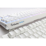 Ducky one 3 classica tastiera meccanica tkl rgb bianca pura (bianca, layout us (qwerty), cherry mx silent red, 80% (tkl), LED rgb, double-shot pbt, hot-swapable, meccanica quack)