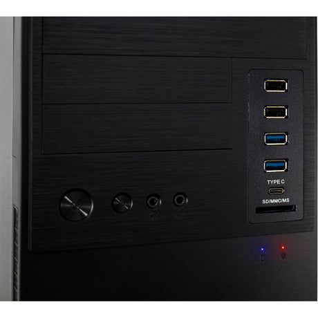 Custodia midi tower Inter-tech it-6865 (nera | 4x USB-A | 1x USB-C)