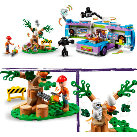 Lego Friends - Giocattolo da costruzione del furgone delle notizie (41749)