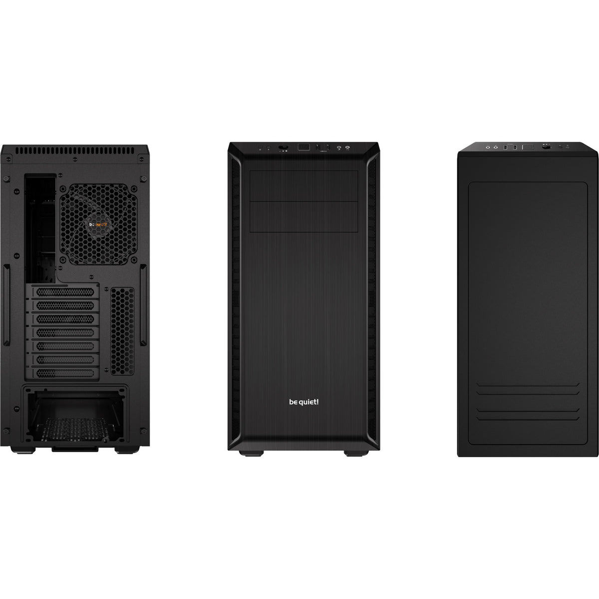 Silenzio! alloggiamento midi tower pure base 600 (nero | 2x USB-A)