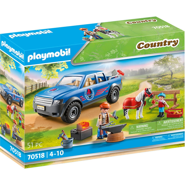 Playmobil Country - Giocattolo mobile da costruzione del maniscalco (70518)