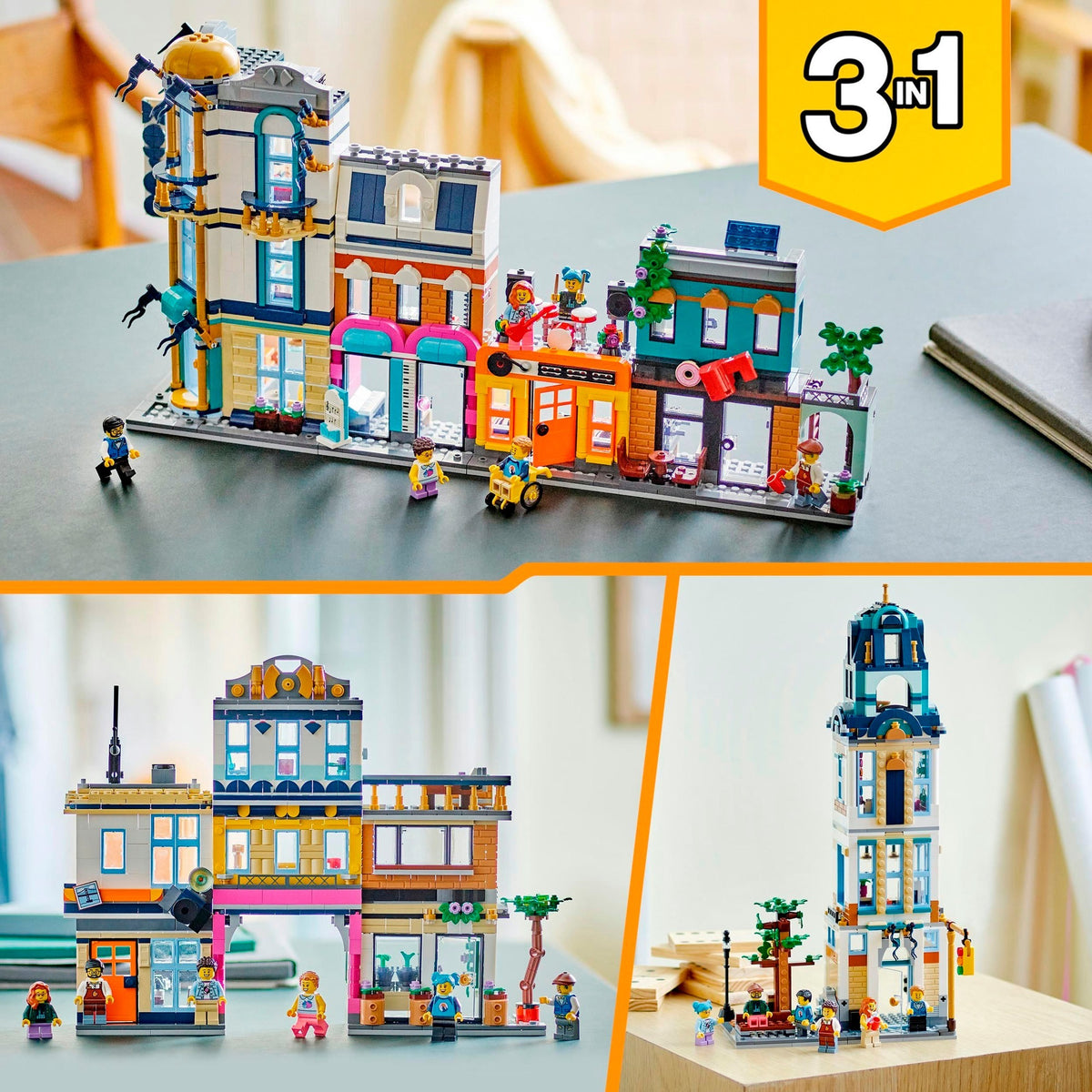 Lego Creator 3-in-1 - Giocattolo di costruzione della strada principale (31141)