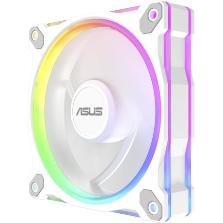 Ventola inversa Asus prime mr120 argb - ventole per case in confezione tripla (bianco, 3 pezzi, 120 x 120 x 28 mm, 3 pezzi)