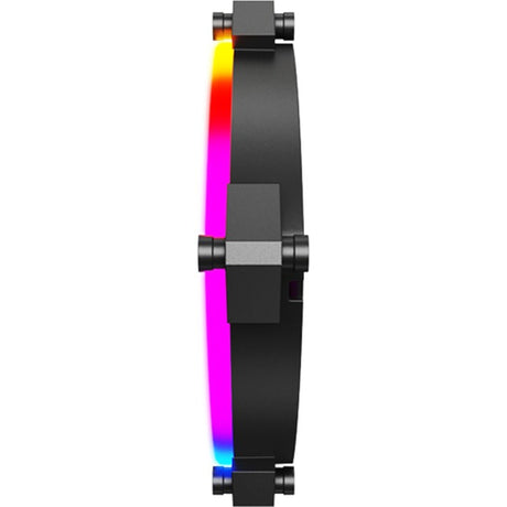 Ventola per case Montech rx120 pwm rgb (nera, 120 x 25 x 120 mm, argb a 3 pin)