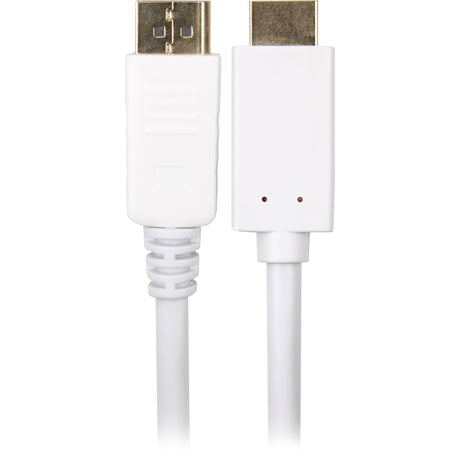 Sharkoon displayport 1.2 > adattatore hdmi (bianco, 1 metro, 4k)