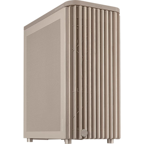 Asus proart pa401 edizione legno - alloggiamento midi tower con pannello a rete (colore legno beige | 2x USB-A | 1x USB-C)