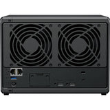 Synology diskstation ds1525+ nas (nero, 2x LAN, USB)