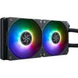 Silverstone vida 240 slim raffreddamento ad acqua (nero)