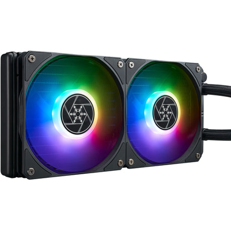 Silverstone vida 240 slim raffreddamento ad acqua (nero)