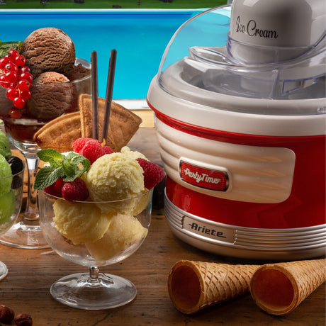 Ariete macchina per gelato party time 0643 00 (rosso bianco)
