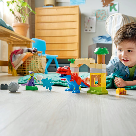 Lego Duplo 10463 Dinosauro Spidey Rex contro il folletto verde