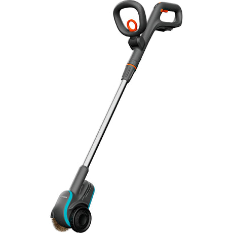 Gardena easyweed spazzola per erbacce a batteria 1800 18v p4a solo (grigio turchese, batteria e caricabatterie non inclusi, power for all Alliance)