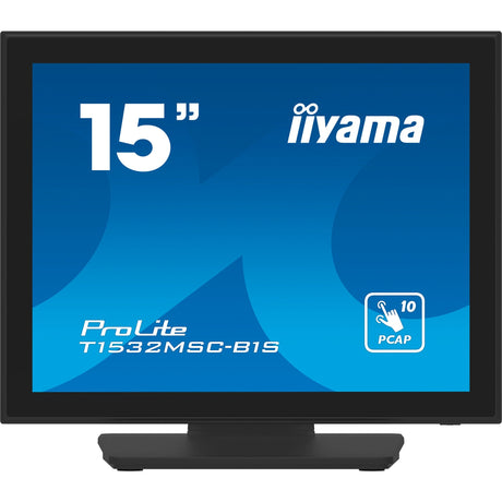 Monitor touchscreen Iiyama prolite t1532msc-b1s 15 (nero (opaco), hdmi, displayport, vga)