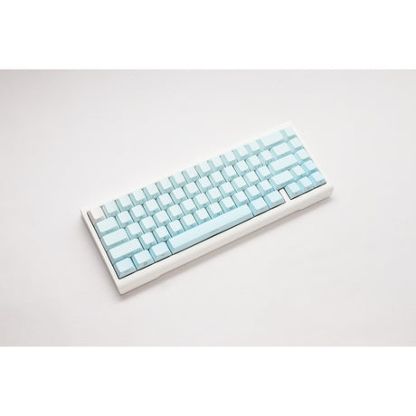 Ducky projectd tinker 65 - edizione pom con qmk tramite tastiera meccanica rgb (azzurro, layout us (qwerty), kailh box cream pro, 65%, led rgb, pbt double-shot, pom hot-swap, supporto guarnizione)