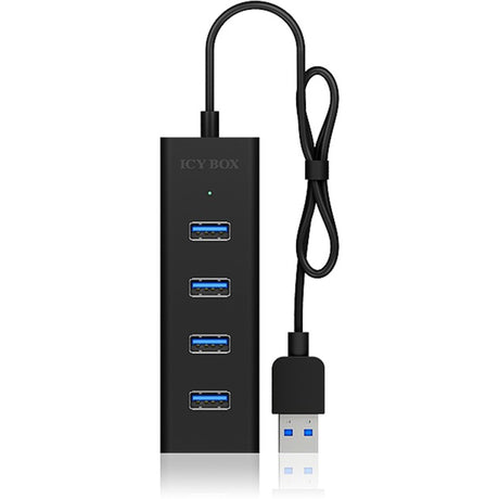 Icy box ib-hub1409-u3 Hub USB a 4 porte (nero)