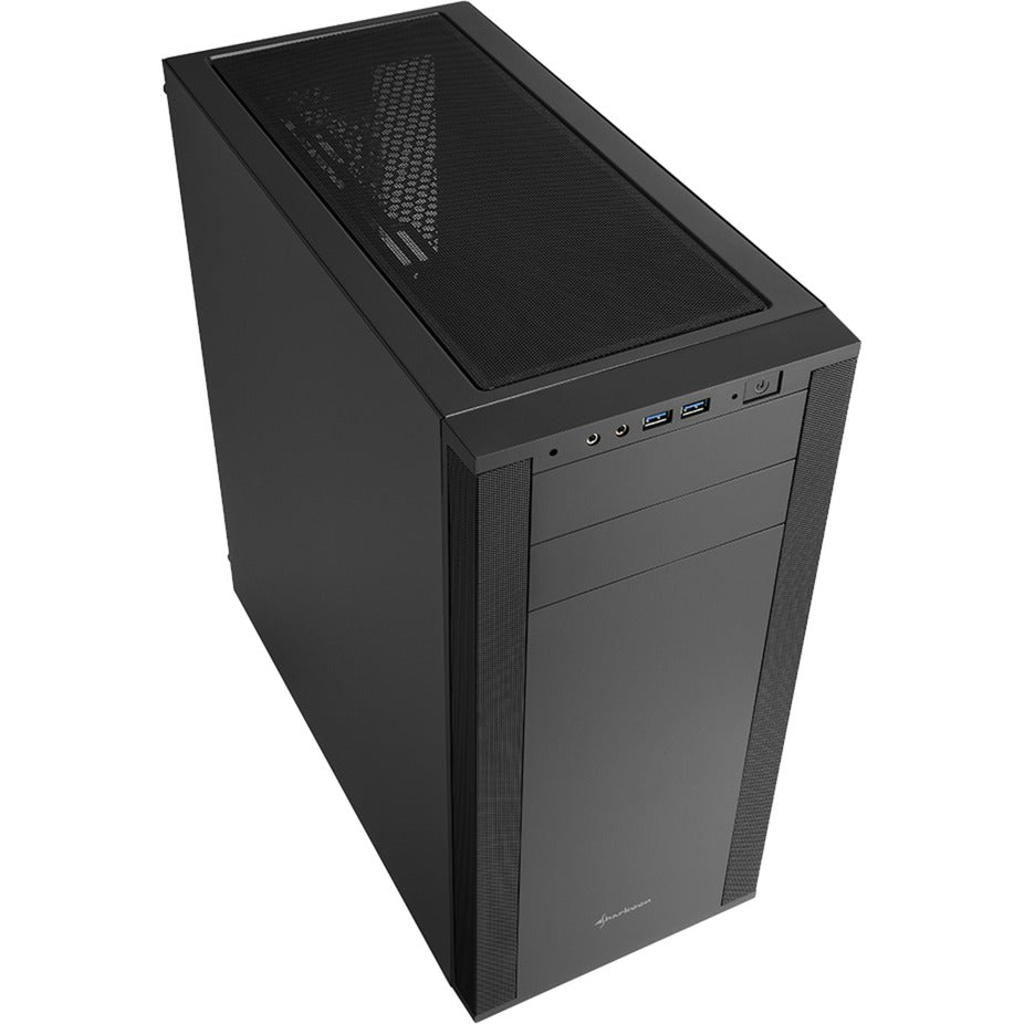 Custodia midi tower Sharkoon m25-v (nera | 2x USB-A)