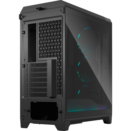 Design frattale alloggiamento meshify 3 ambient pro rgb midi tower (nero | 2x usb-a | 1x usb-c | rgb | vetro temperato)