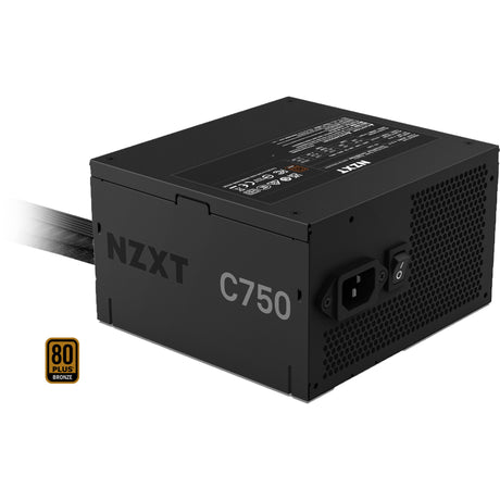 Alimentatore modulare da 750 watt Nzxt c750 in bronzo (nero, 1x 12v-2x6, 4x pcie)