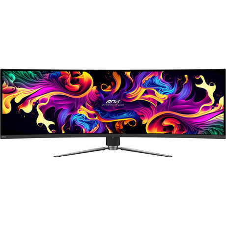 Monitor da gioco curvo ultrawide MSI MPG 491CQP QD-OLED 49 (nero, 2x HDMI, Display Port, 2x USB-A, USB-B, USB-C, 144 Hz)