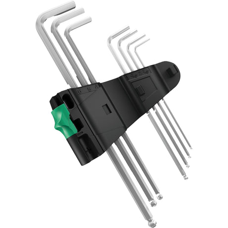Set chiavi a brugola Wera 950 9 esagonale più 1 (cromato, 9 pezzi, da 1,5 mm a 10 mm)