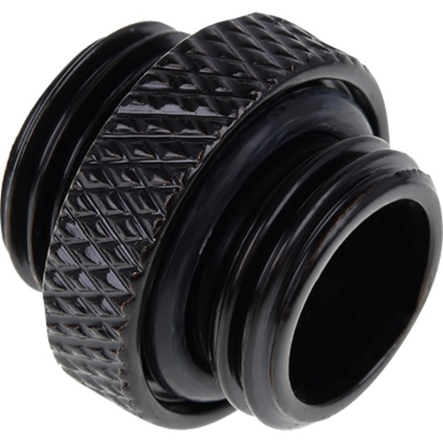 Alphacool eiszapfen doppio nipplo G1 4 filettatura esterna su attacco G1 4 filettatura esterna (nero, per tubi morbidi (PVC, silicone, neoprene))