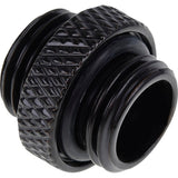 Alphacool eiszapfen doppio nipplo G1 4 filettatura esterna su attacco G1 4 filettatura esterna (nero, per tubi morbidi (PVC, silicone, neoprene))