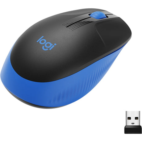 Mouse wireless di dimensioni standard Logitech m190 (blu, 1000 dpi)