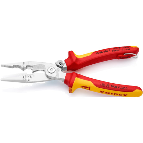 Pinza per impianti elettrici Knipex 13 96 200 t (rosso giallo)