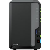 Synology diskstation ds225+ nas (nero, 1x LAN da 1 GB, 1x LAN da 2,5 GB, 2x USB 3.2 gen 1)