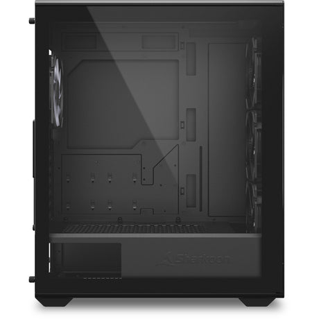 Custodia Midi Tower Sharkoon VK4 ARGB (nero | 2x USB-A | RGB | vetro temperato)