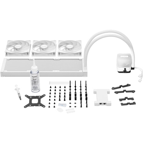 Silenzio! raffreddamento ad acqua light loop 360 argb (bianco, connettore ventola pwm a 4 pin)