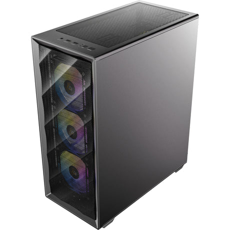 Custodia midi tower Antec ax85 argb (nera | 2x usb-a | vetro temperato)