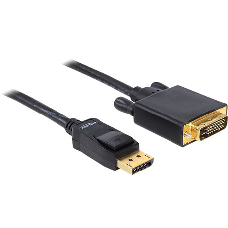 Delock Adattatore cavo da displayport a dvi (nero, 1 metro)