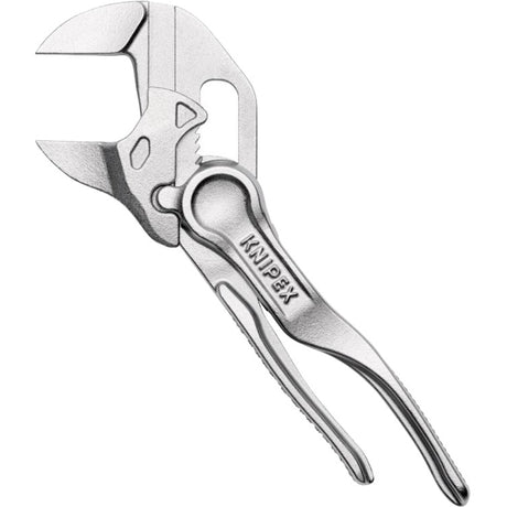 Pinza per chiavi Knipex | lunghezza 100 mm apertura alare 21 mm | superficie ruvida stampata cromata | 1 pezzo - 86 04 100 - 86 04 100