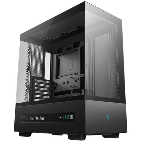 Custodia midi tower digitale Deepcool ch690 (nera | 2x USB-A | 1x USB-C | vetro temperato)