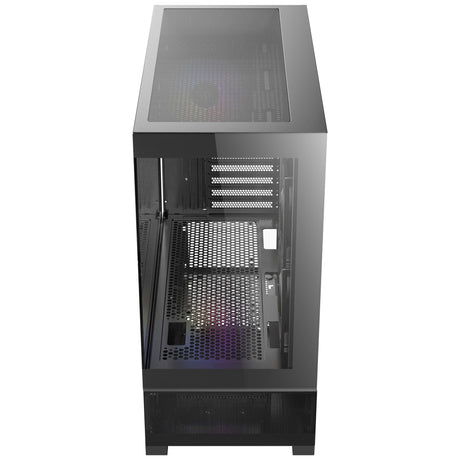 Custodia minitorre RGB Antec cx500m (nero | 3x USB-A | vetro temperato)