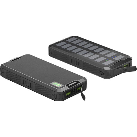 Power bank solare da esterno Goobay 20.000 mAh con power bank Power Delivery (nero)