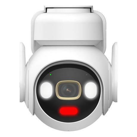 Kit Imou Aov PT 4K (WiFi+4G) Scheda SIM Telecamera di sicurezza SD (Bianco, 8 MP, WiFi 6, 4G LTE, Pannello solare, Rilevamento AI)
