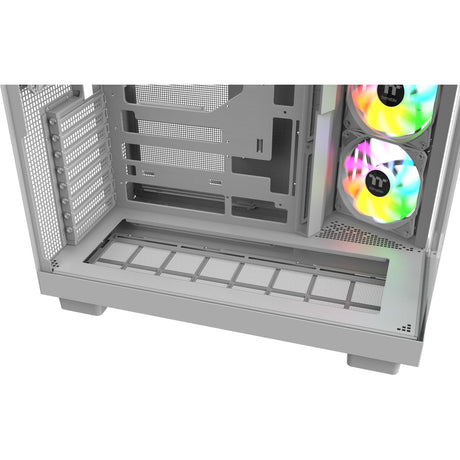Custodia Thermaltake View 380 XL WS ARGB MIDI Tower (colore legno bianco | 2x USB-A | 1x USB-C | RGB | vetro temperato)