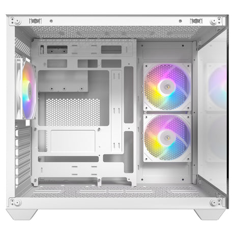 Custodia midi tower Antec cx800 argb (bianco | 2x usb-a | vetro temperato)