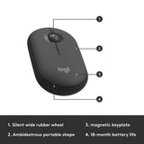 Set desktop wireless sottile Logitech mk470 (nero, layout internazionale USA (qwerty), interruttori a forbice, 100%, 1000 dpi)