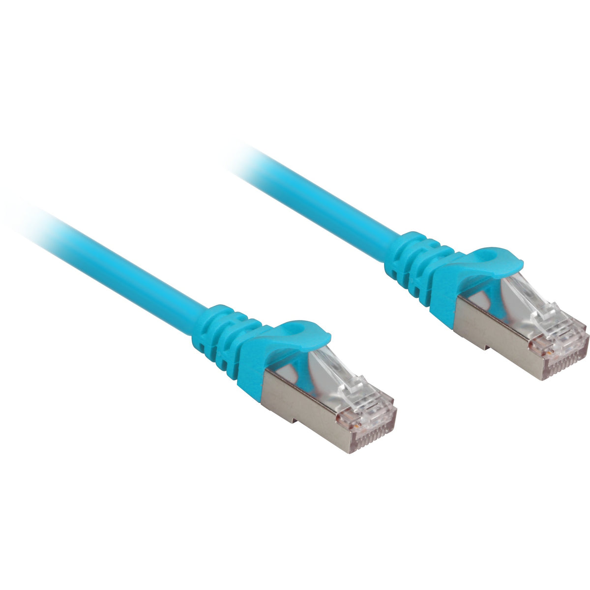 Cavo di rete Sharkoon SFTP, RJ-45 con Cat.6a (blu, 0,5 metri, senza alogeni)