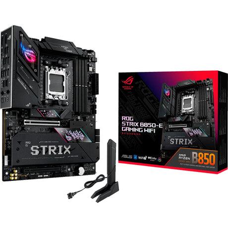Scheda madre Asus ROG Strix B850-E Gaming WiFi Socket AM5 (Nero, RAID, 5GB-LAN, Wi-Fi 7, BT, Suono, ATX)
