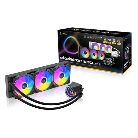 Antec skeleton 360 argb raffreddamento ad acqua (nero)